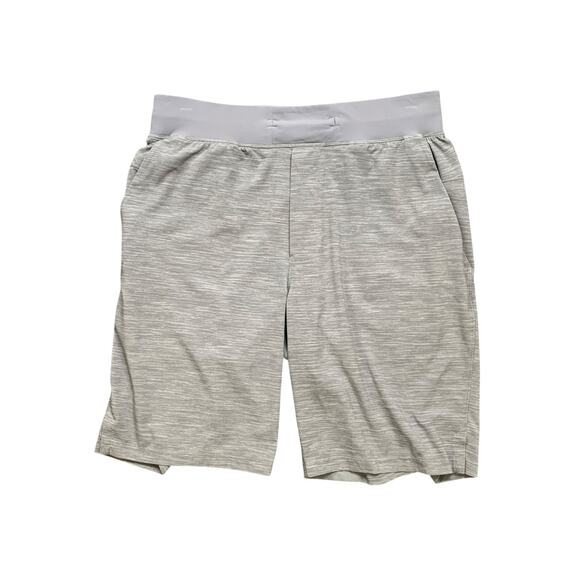 Lululemon Shorts Mens M Medium Grey Heather THE Linerless Lightweight Workout - Picture 1 of 11